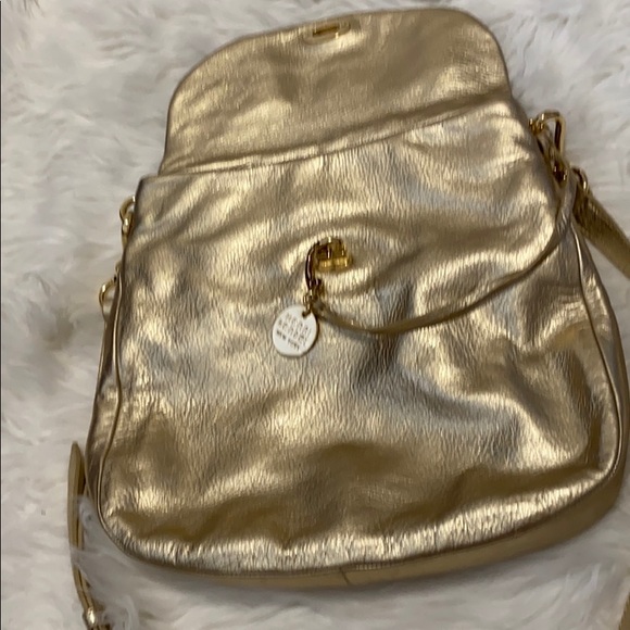 Henri Bendel Metallic Gold Crossbody Bag - Picture 7 of 7